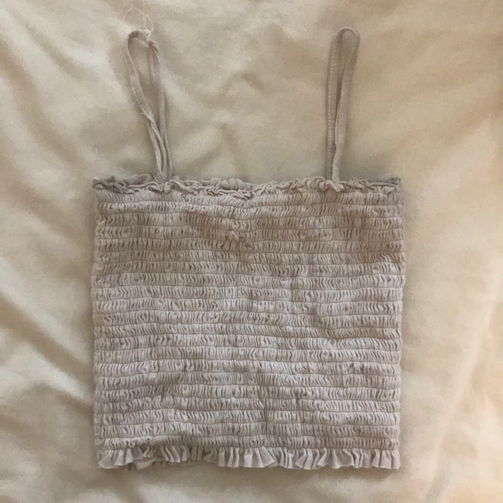 scrunchy tank top
